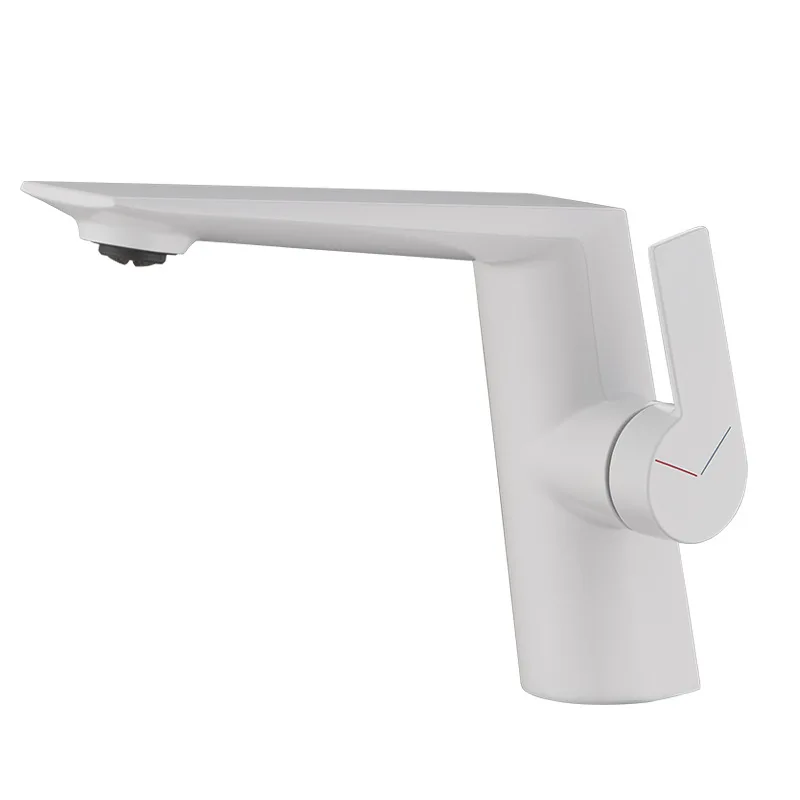 New Design Bathroom Tap Vanity Sink Faucet Hot And Cold Water Mixer Taps Brass Single Handle Wash Basin Faucet