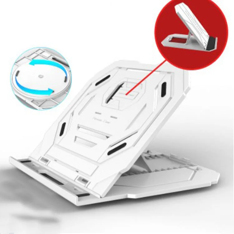 Modern Plastic Commercial Furniture Portable Cushion Adjustable Sit Stand Laptop Stand