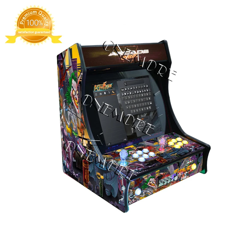 Retro 2 Player Arcade Tabletop Bartop 21.5 Inch LCD 10000+ Games Coin Operated Games Machine For Sale