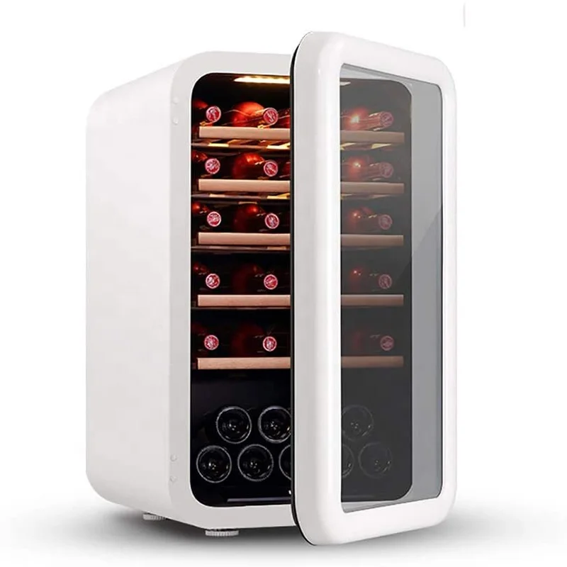 39 Bottles Red/White Compressor Fan Cooling Retro Wine Cooler