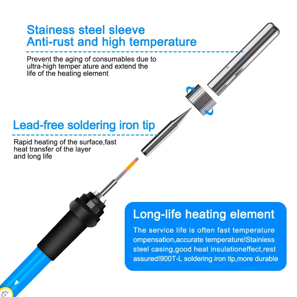 DGXINYIBAO New Product 60w professional Soldering Iron set