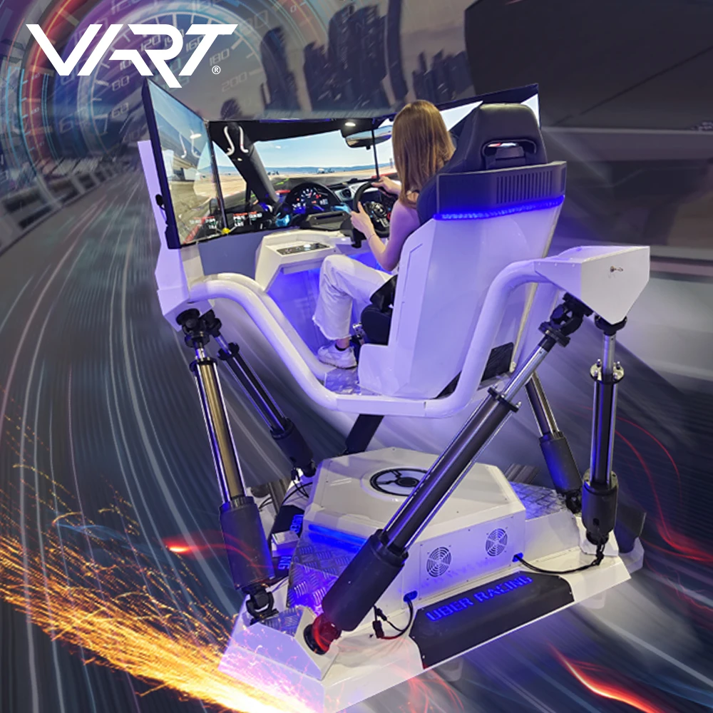 Factory 9d virtual reality game chair motorcycle car racing simulator for vr park