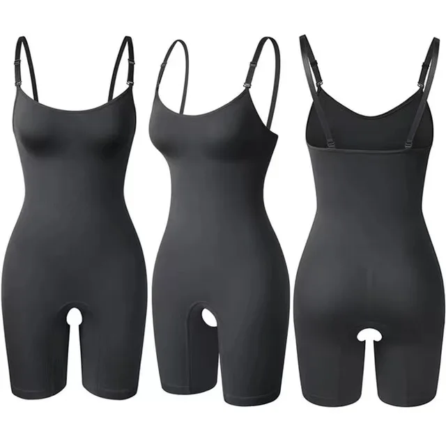 Bodysuit Shapewear for Women Tummy Control Panties Seamless Sleeveless Tops V-Neck Camisole Jumpsuit