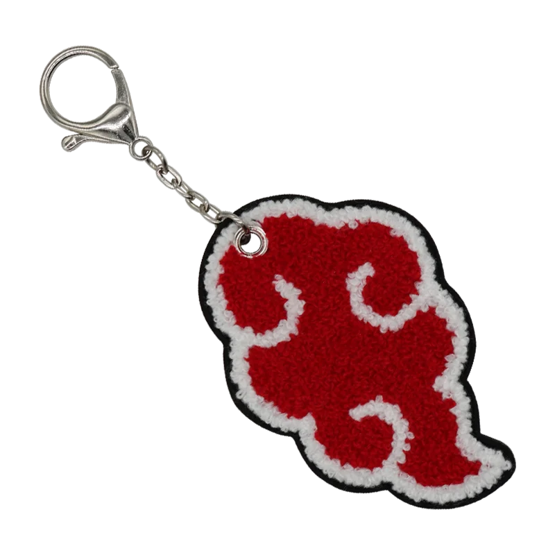 High Quality Novelty Make Your Own Design Chenille Keychains Key Rings Bag Pendant