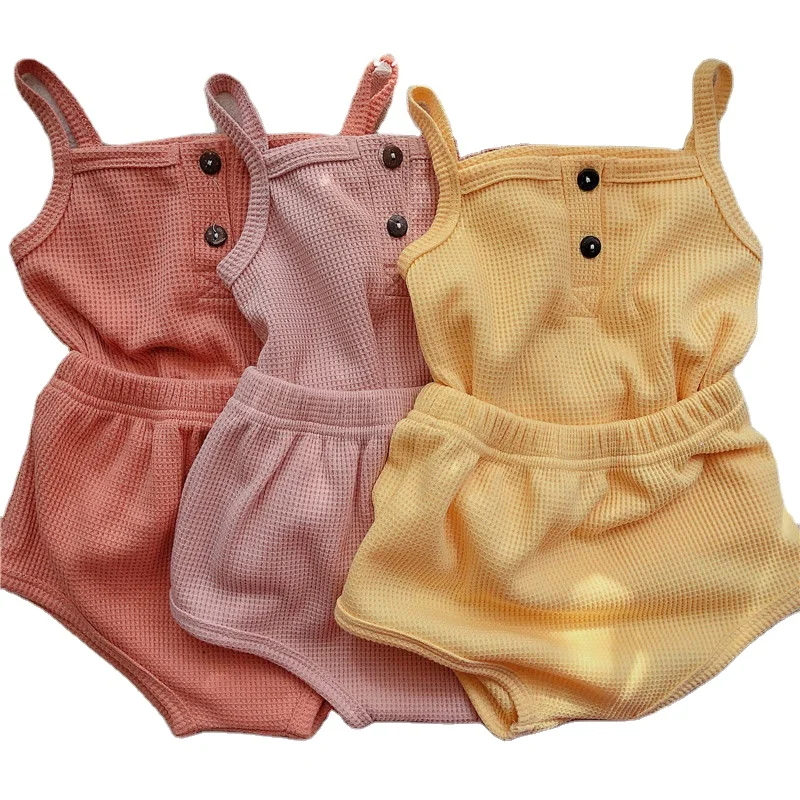 Poly Infant Romper Wholesale Kid Clothes Baby Sling Wrap Carrier And Baby Shorts Baby Button Romper For Unisex