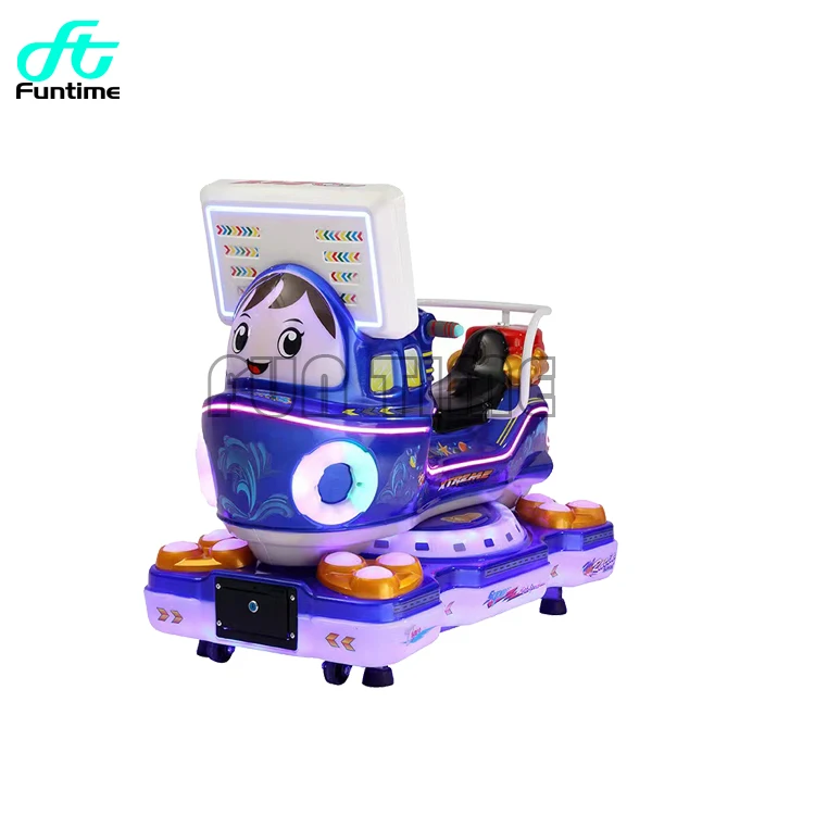 New kiddie rides coin operated fiberglass swing electric car small train kiddie ride game machine