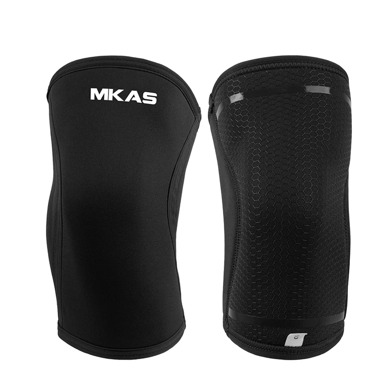 MKAS Scr Weightlifting Breathable Compression Professional Sports Knee Protector Brace Support 5Mm 7Mm Neoprene Knee Sleeves