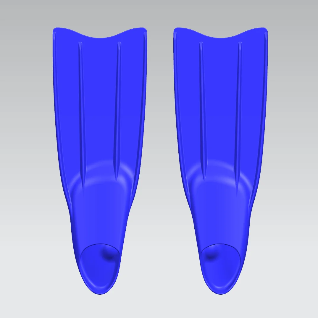 Factory oem custom logo free diving fins tech swimming fins long blade snorkel fins