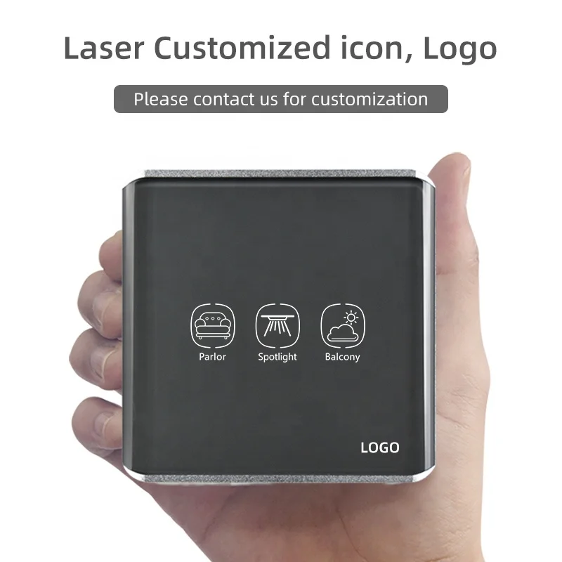 Amazon Alexa customized zigbee relay switch no neutral UK/EU Standard Yandex Alice 3 way light switch glass light switch