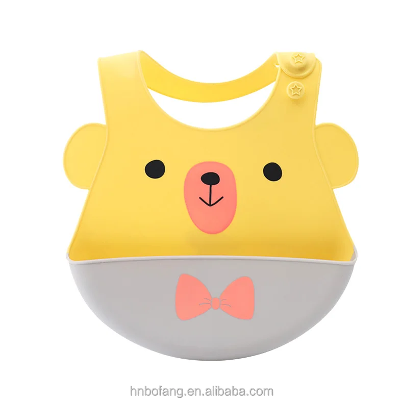 Silicone Baby Products Baby Bibs Waterproof Food Grade Feeding Bib silicone baby bib
