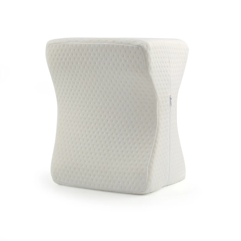 Organic Cotton Custom Orthopedic Leg Support Pillow Contour Space memory Foam Knee Pillow For Knee Pain Relief
