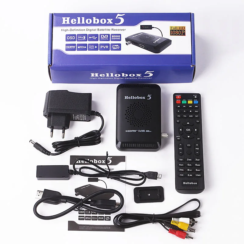 New arrival Hellobox 5 HD Satellite Receiver Support   DVB-S2 hellobox 6 hellobox 8