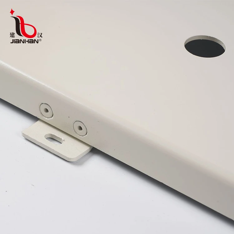 
customized building light color indoor wall metal plate decoration aluminium perfored curtain walls panel 