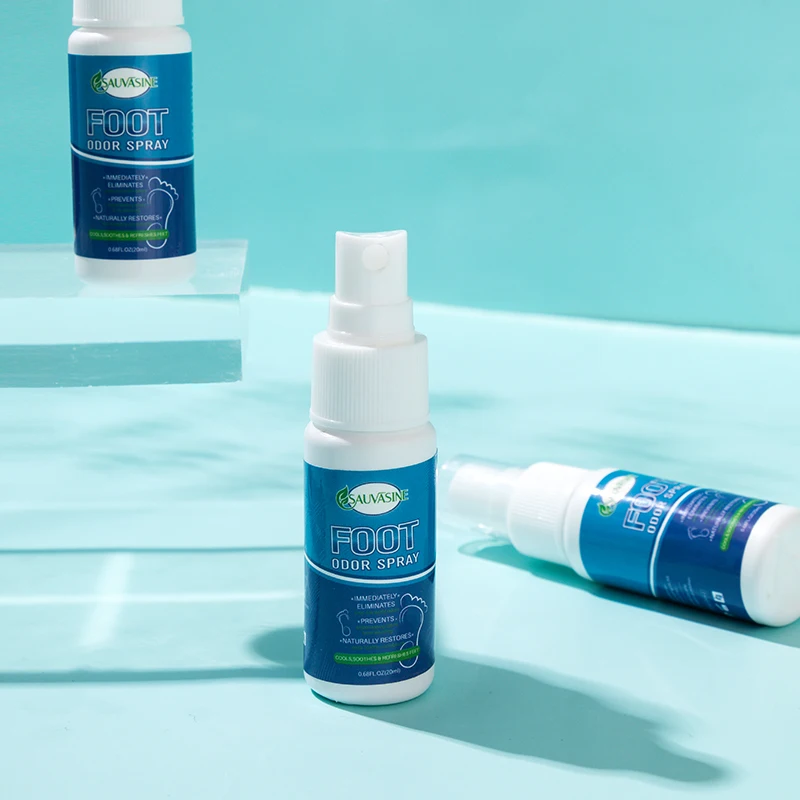 Private label natural cooling athletes foot care odor and shoe fungus powder peeling foot spray