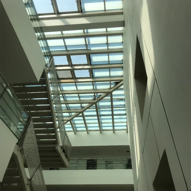 HEWEI Advanced Thermochromic Smart Film in Sun Shading Glass For Facade Building Glass