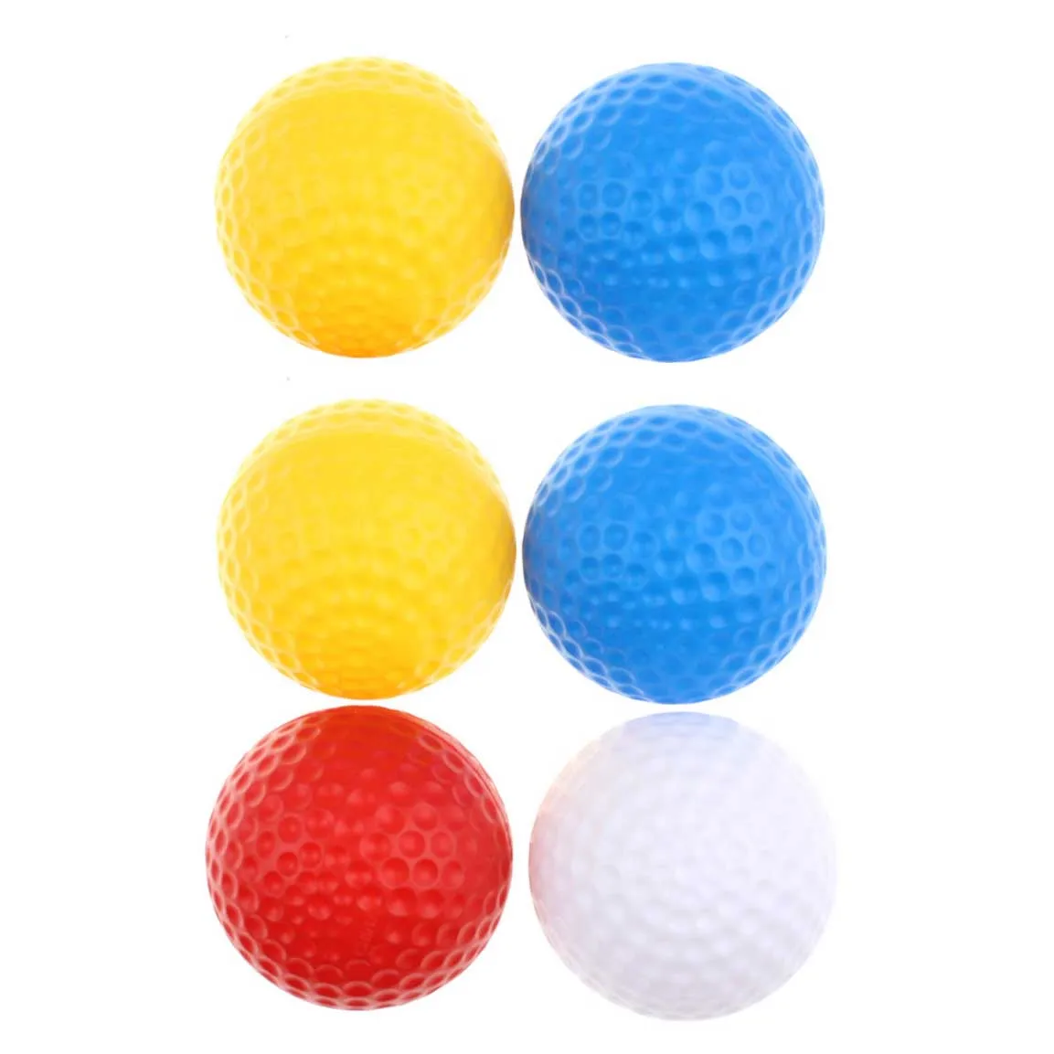 Mini Plastic Indoor Outdoor Practice Golf Balls Colored Bulk Hollow Balls
