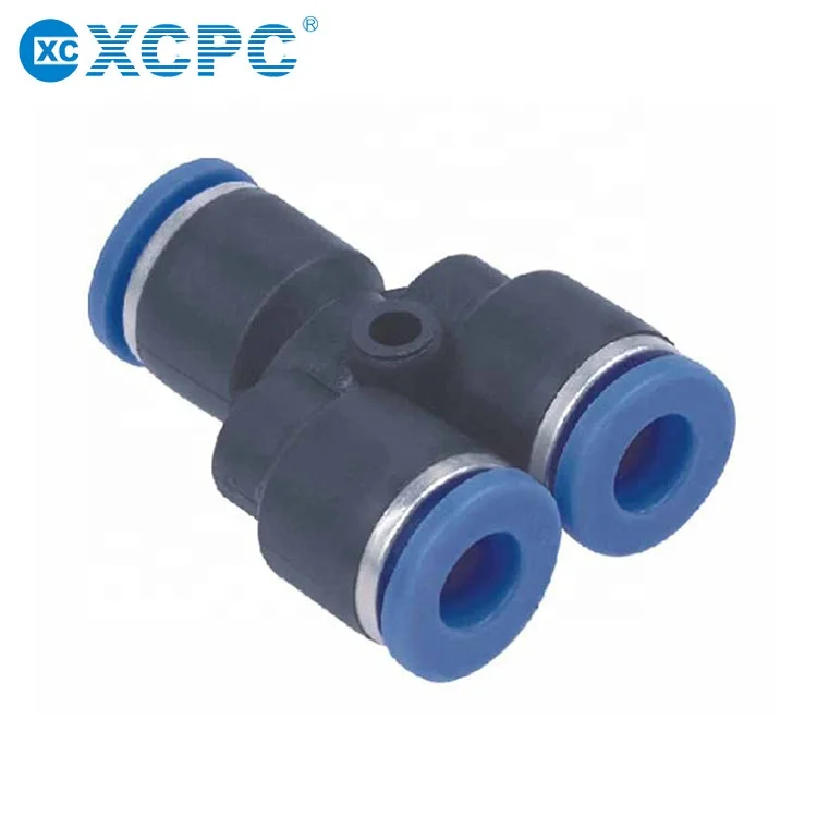 High Quality Wholesaler PV Plastic Tube 90 One Touch Right Angle Elbow Pneumatic Fittings