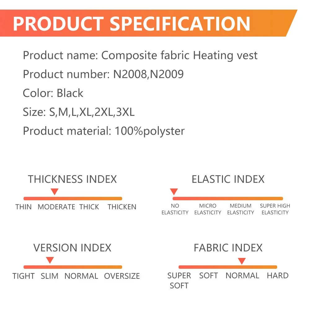 New Product Winter rechargeable adjustable battery electric heated Vest Men Women Outdoor warming jacket with heating unisex