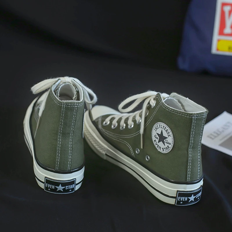 2022 custom logo Summer new couples simple canvas shoes high top summer walking style casual shoes for young men and women