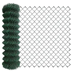 Privacy Fence Tape Garden Privacy Strip Fence UV Resistance PE Steel Metal Chain Link Fence PVC Round Tube Powder Coated 6-30m