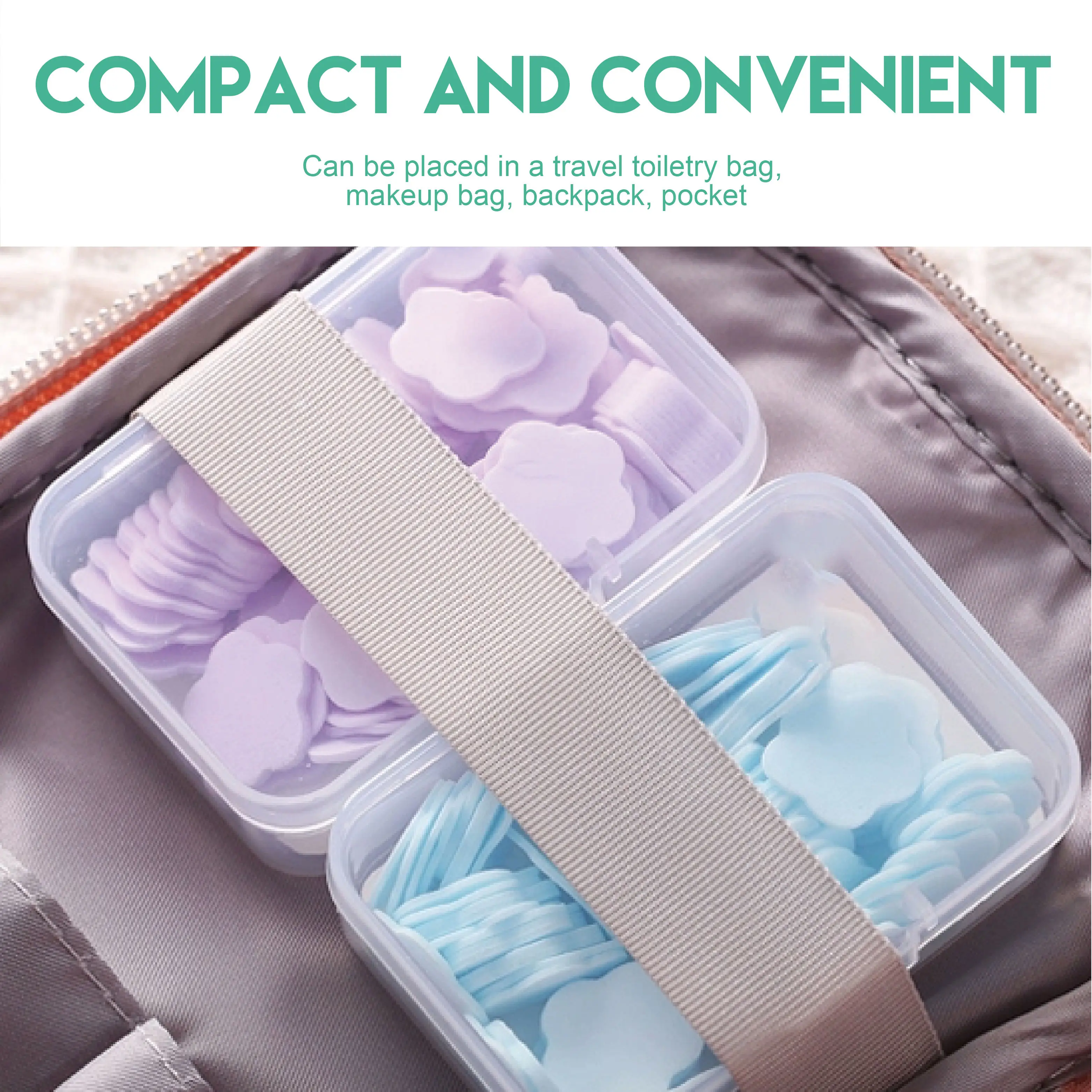 Wholesale Portable Hand Washing Paper Soap Sheets Petal Soap Paper Sheets Petal Confetti Soap Flake