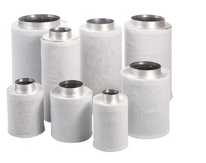 
4inch hydroponics ventilation grow tent odor activated carbon filter air scrubber cartridge 