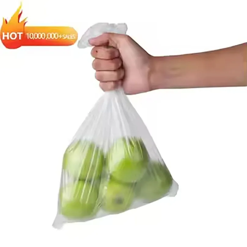 Wholesale PE Plastic Shopping Bag Roll Food Packing Gravure Printing Surface Handling For Supermarket Household