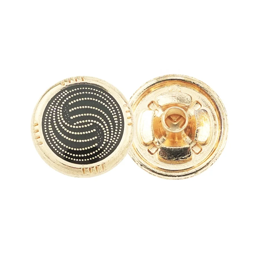 Jinyi Button Manufacturer OEM ODM 12mm Round Thobe Zinc Alloy Press Button Logo Brand Custom Metal Snap Button for Garments