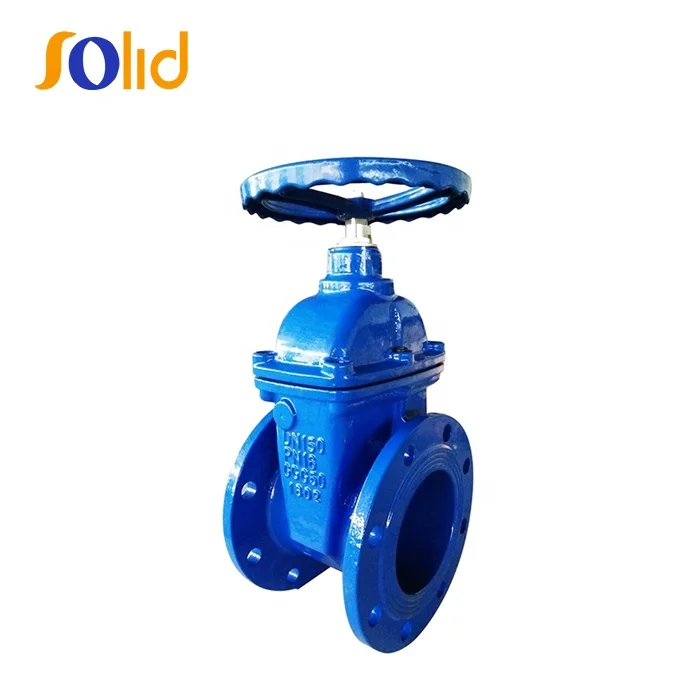 BS 5163 PN16 DN150 Ductile Iron Soft Seal Non Rising Stem Resilient Seated Gate Valve DN300