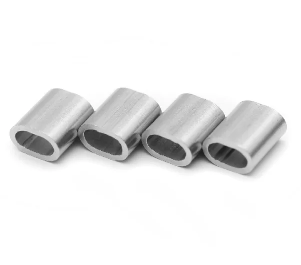 Aluminum Oval Barrel Crimp Sleeve For Steel Wire Rope Sleeves Ferrules