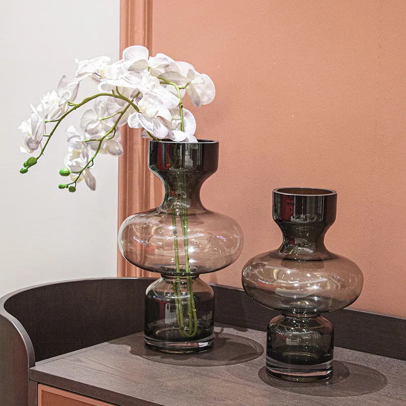 High Quality Home Decor Nordic Simple Handmade Glass Vase Hydroponics Vase Glass For The Dining Room