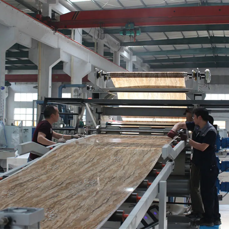 PVC  marble sheet production line  plastic decorative plate wall panel ceiling making machine