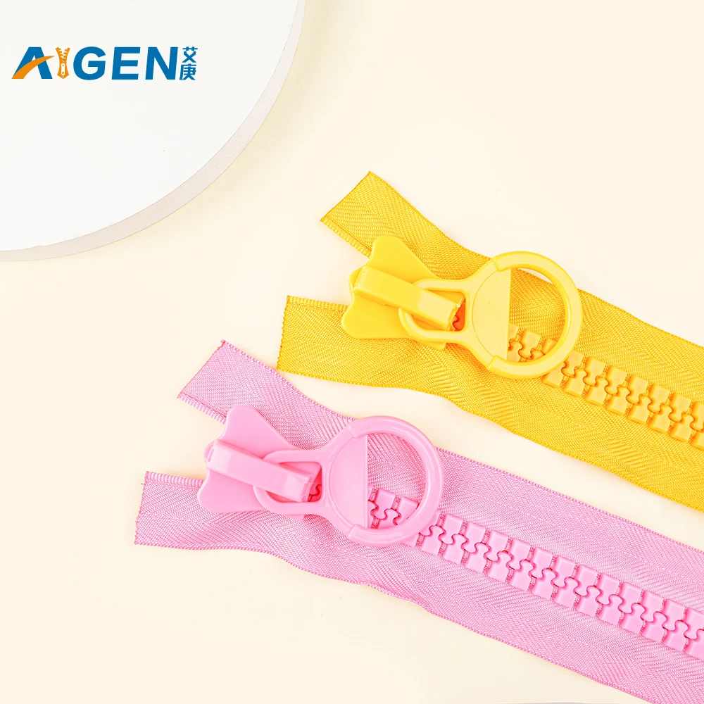 #10  Industry supply oversize zippers big teeth plastic zip for clothing