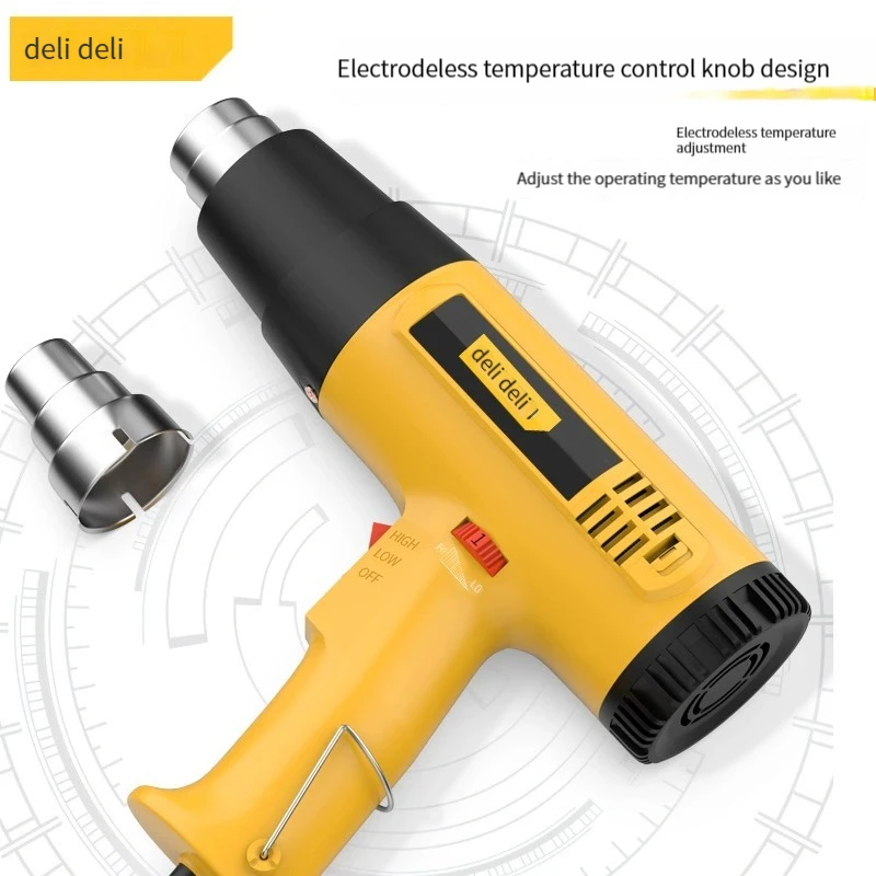 DL391201 heat gun temperature adjustable high power film heating miniature
