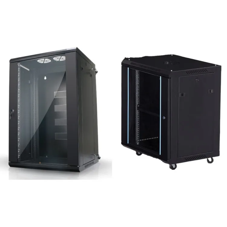 42U Fan Server Rack With Rear Swing Door 19 Inch Chassis Dual Bay Mount Enclosure 19Inch 37U Wall Mounting Network 4U Cabinet