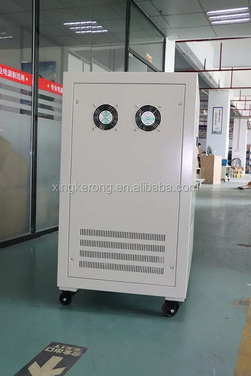 75KVA Three Phase Automatic Servo Motor AC Power Voltage stabilizer With LCD Display