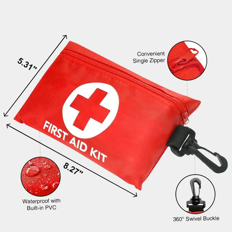 TJD Custom Equipment Mini CE ISO Certified Individual First Aid Kit Small Emergency Bag Kits for Sport Sale multipurpose