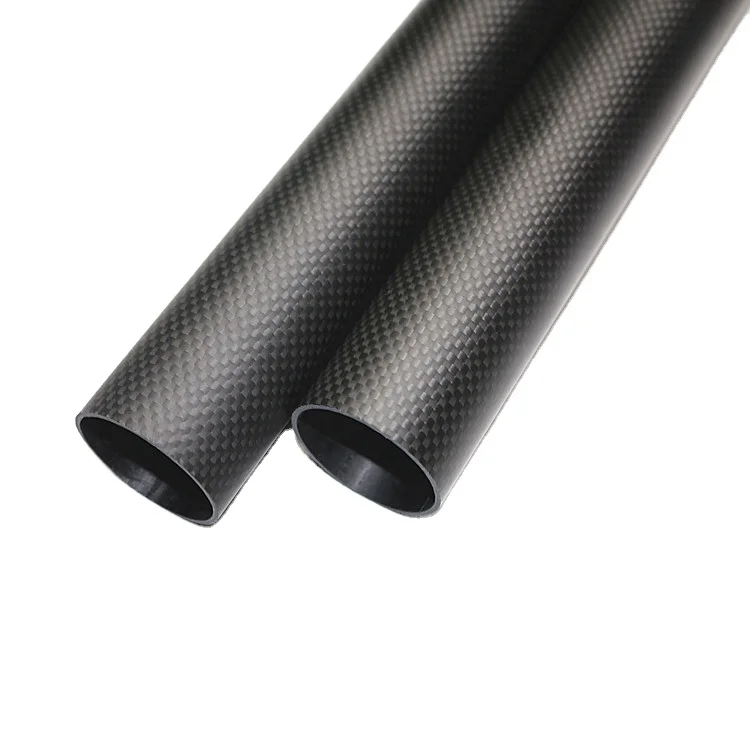 Diameter From 5mm To 190mm Composite Material 3K Glossy Carbon Fiber Tube