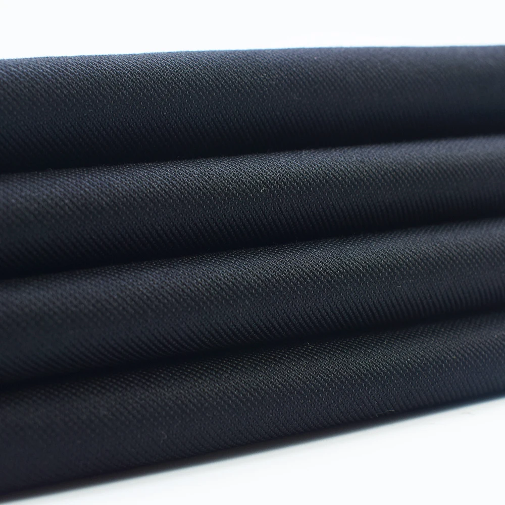 Новый дизайн, двойная плетеная саржевая пряжа, окрашенная хлопковая, модал, полиэстер, спандекс, ткань для мужских брюк