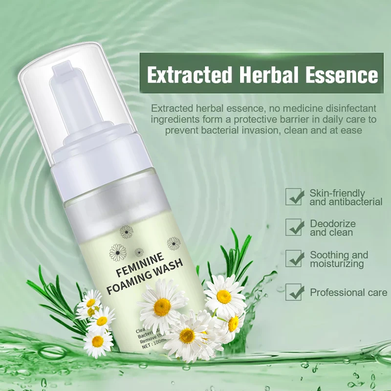 Private Label 100% natural organic feminine wash Intimate Vaginal Wash for Feminine Hygiene Wash Clean Yoni Foam