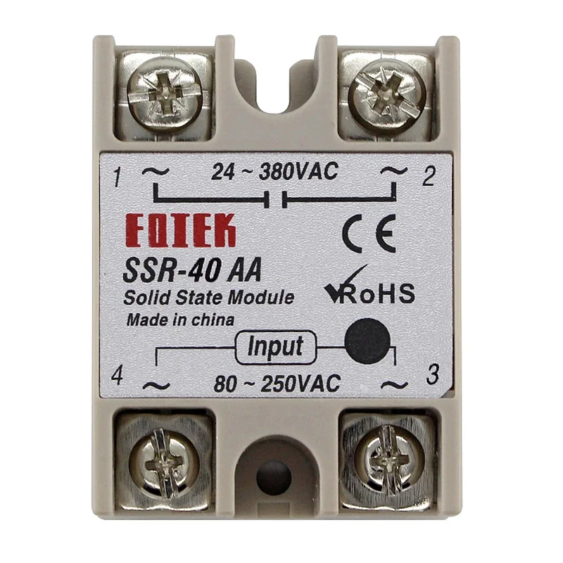 SSR-10AA SSR-25AA SSR-40AA 10A 25A 40A Solid State Relay Module 80-250V Input AC 24-380V AC Output solid state relay