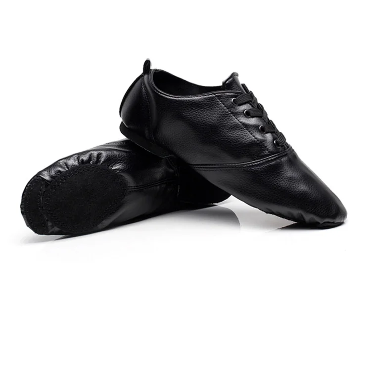 Мужские Танцевальные Туфли из ПУ кожи на низком каблуке, женская обувь для взрослых, тренировочная обувь с мягкой подошвой, обувь для йоги, балета, детские танцевальные туфли, оптовая продажа