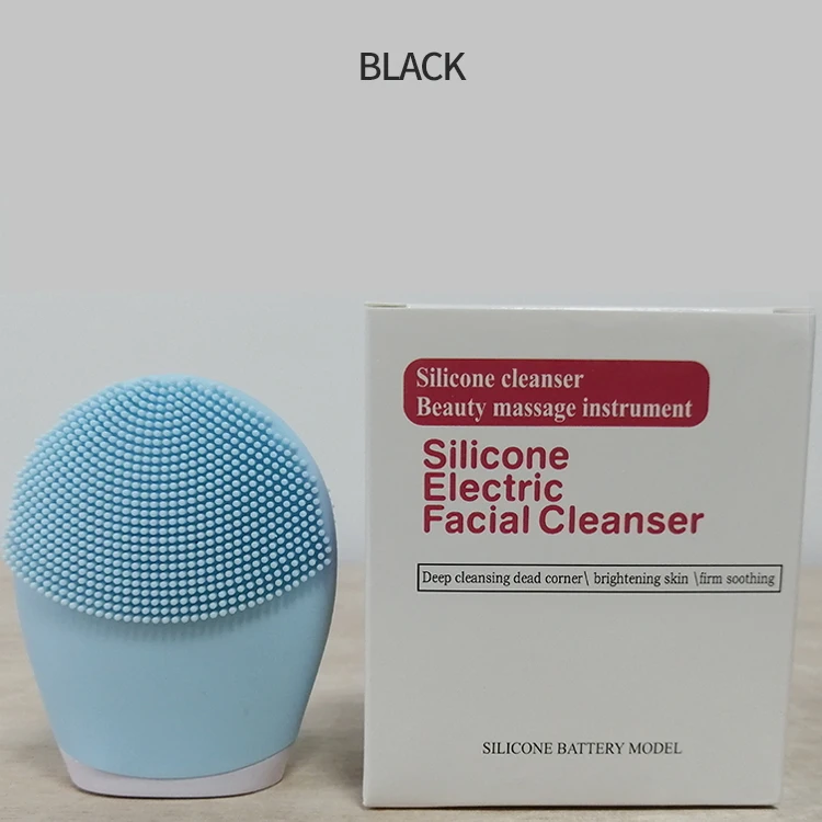 Guangdong face massage beauty machine silicone vibrating facial cleansing brush