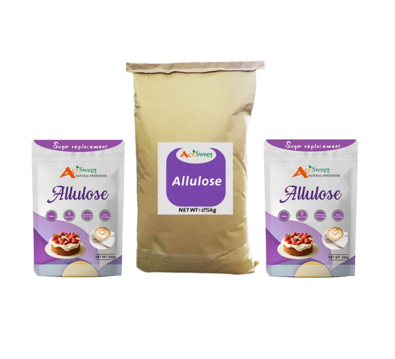 Zero Calorie Blend Sweetener 1:1 2:1 Monk Fruit Brown Allulose Blend Powdered Natural Allulose Syrup/Allulose Sugar