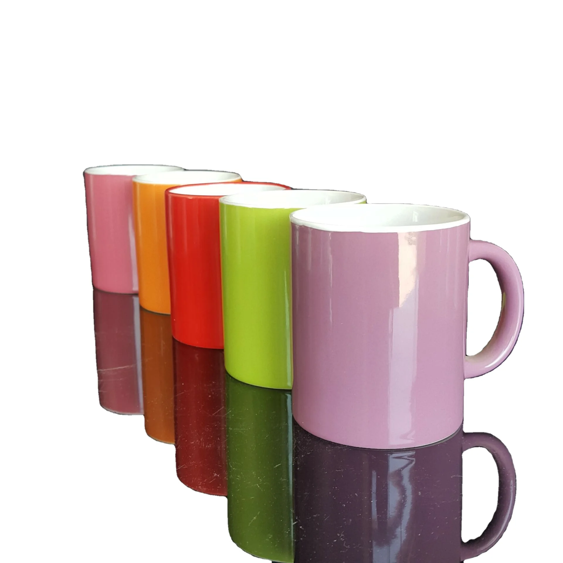 
Cheap ceramic mug coating for sublimation custom logo print porcelain tea cup 