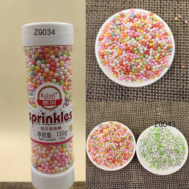  Bakery Decoration Sweet Sprinkle Candy Colorful Pearl Sugar for cake sugar