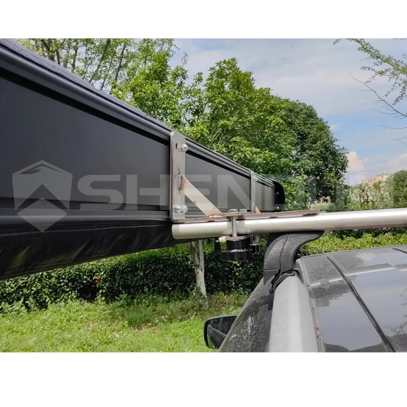 Outdoor camping 4wd foldable truck vehicle open high quality push- pull folding car roof fast open freestanding car side awning