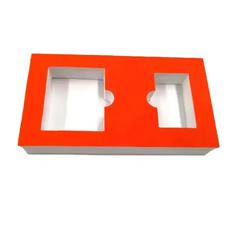 Custom-made various shapes of EVA, PU foam, EPE, XPE material with carbon fibre leather and velvet surface