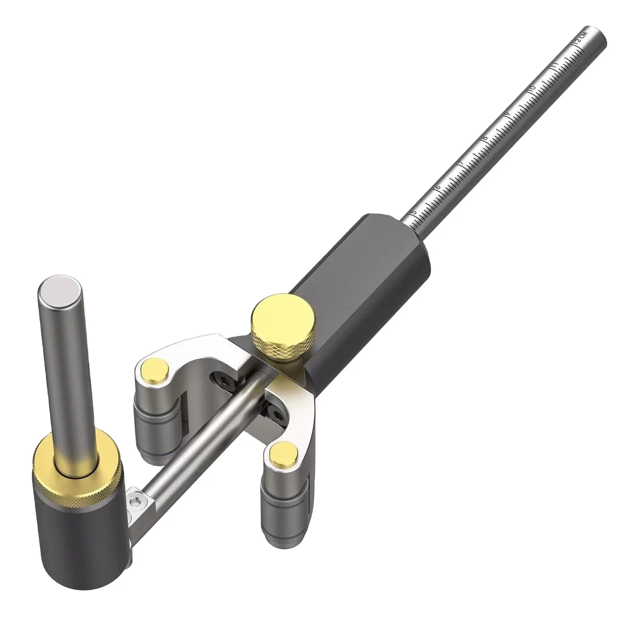 Woodworking Arc Dual-purpose Scriber Ruler Parallel Line Drawing Tool Measuring Gauge Multifunctional Woodworking Scribe Tools