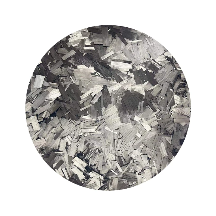 Cut Chopped Carbon Fiber Dry Fabric Color Carbon Fiber Used For Plain And Twill Fabrics